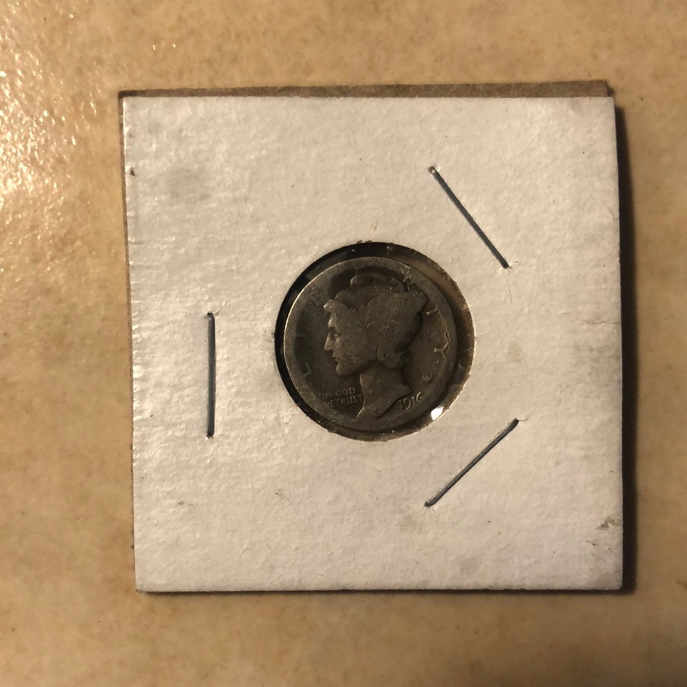 1916 Dime
